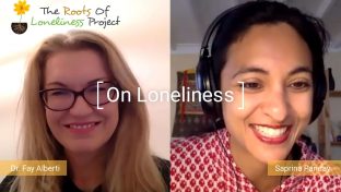Screenshot Of A Video Interview With Dr. Fay Alberti And Saprina Panday For Women's Health Interactive Discussing The Topic Of Loneliness