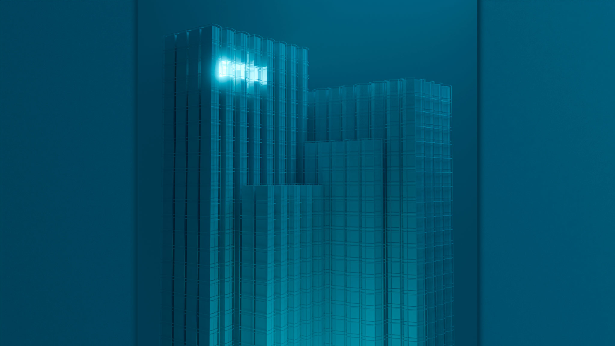 Why Leadership Is Lonely & 6 Reasons It Doesn’t Have To Be Moody Illustration Of Skyscrapers At Night With Only A Single Row Of Windows Lit At The Top Level