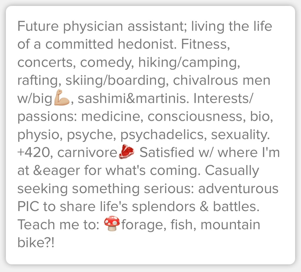 Screenshot Of Online Dating App Description That Is Thorough And Specific
